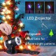 4W AC110V-240V LED Christmas Projector Moving Ration Lamp Laser Light 6 Changeable Light Pattern Lens